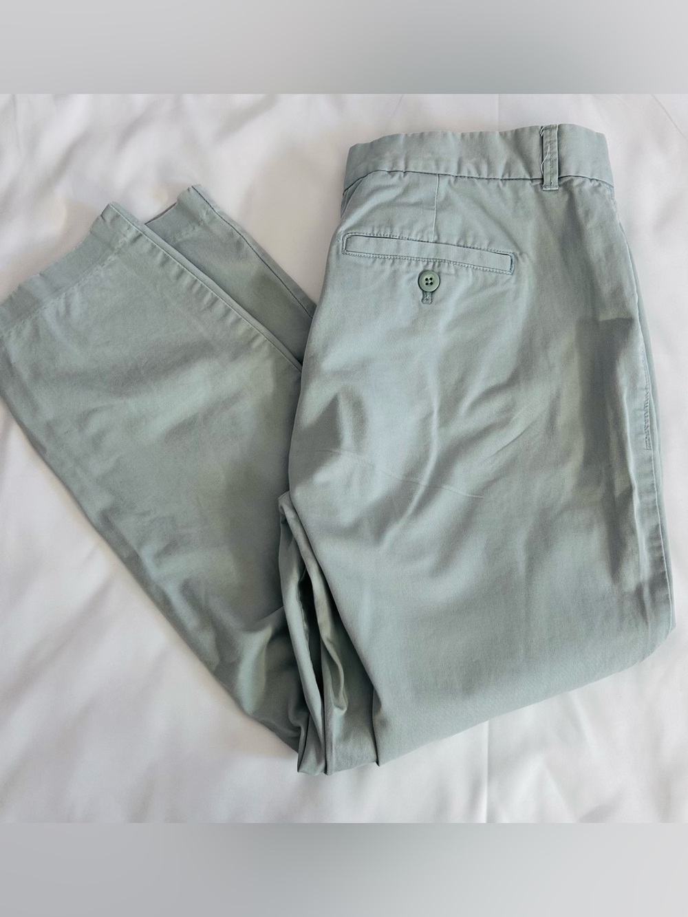 Khakis by Gap Slim City Light Blue Ankle Pants Size 10